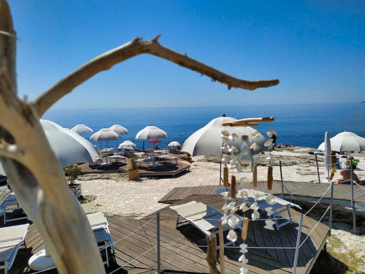 Marina Di Andrano - Alisso, Casa Vista Mare Con Parcheggio Privato E Wifi Villa Dış mekan fotoğraf